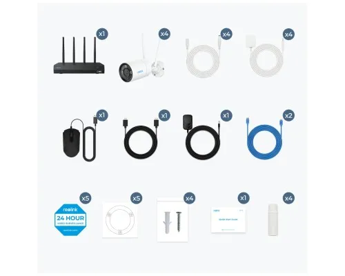 Комплект відеоспостереження Reolink NVS12-8MB4W