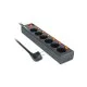 Мережевий фільтр живлення REAL-EL RS-6 EXTRA 3m, black (EL122300002)