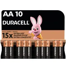 Батарейка Duracell AA лужні 10 шт. в упаковці (5002508/5006461)