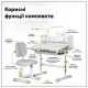 Парта зі стільцем ErgoKids Grey (+полка+лампа) (BD-24 G)