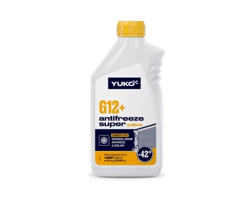 Антифриз Yuko -40 Super G12+ жовтий .1л (4823110403747)