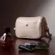 Сумка Vintage Компактна крос-боді жіноча з натуральної шкіри Біла (22591)