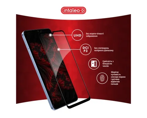 Скло захисне Intaleo Full Glue Xiaomi Redmi A3 Black (1283126591297)