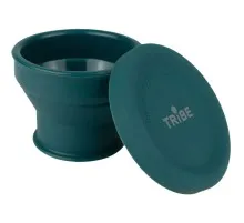Чашка туристична Tribe Collapsible Shot 90 мл з кришкою, ocean (T-FF-0030-ocean)