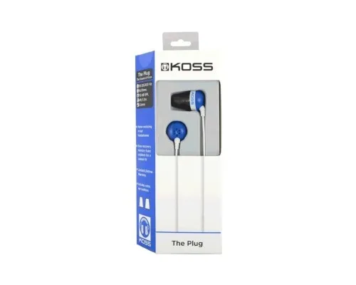Навушники Koss The Plug Noise Isolating Blue (196544.101)