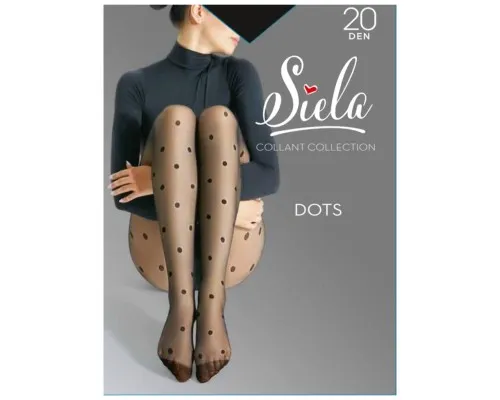 Колготи Siela Collant Dots Big 20 Den Nero - 3 (4823102986951)