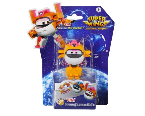 Фігурка Super Wings трансформер Transform-a-Bots Тікі (Tiki), 5 см (EU780059)