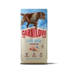 Сухий корм для собак Carnilove True Fresh Fish & Turkey 12 кг (8595602582082)