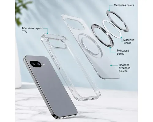 Чохол до мобільного телефона BeCover Aura Fold Google Pixel 9a Transparent (715668)