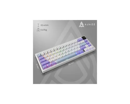 Клавіатура Ajazz AK650 Flying Fish Switch Purple RGB USB/Wireless/Bluetooth UA Purple (AK650-FF-PWB)