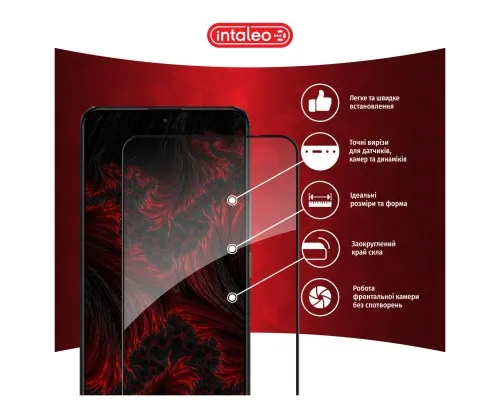 Скло захисне Intaleo Full Glue Xiaomi Redmi K60 Black (1283126589867)