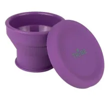 Чашка туристична Tribe Collapsible Shot 90 мл з кришкою, plum (T-FF-0030-plum)