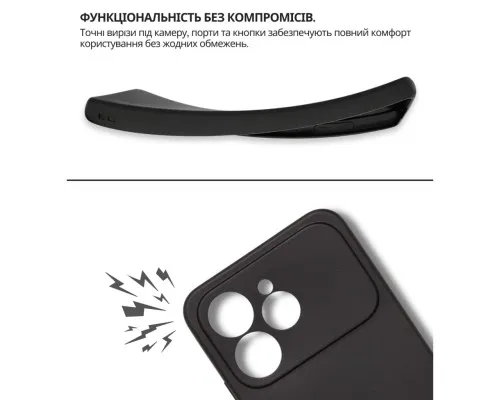 Чохол до мобільного телефона BeCover Tecno Spark 40 4G (KM5) Black (715061)