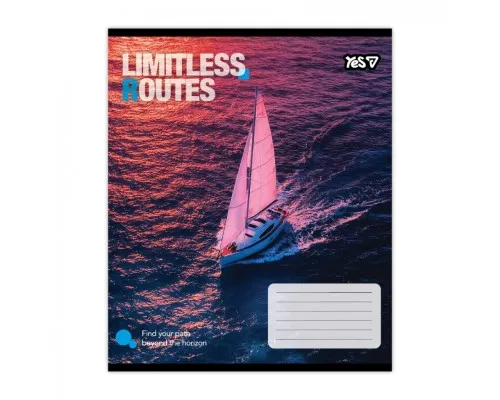Зошит Yes Limitless routes А5 24 аркушів клітинка (769036)