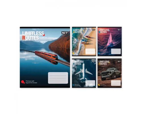 Зошит Yes Limitless routes А5 24 аркушів клітинка (769036)
