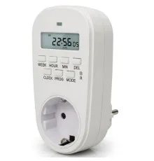 Таймер-розетка EUROELECTRIC 16A/3600W 7дн, White (ST-16A/3,60kW(E))