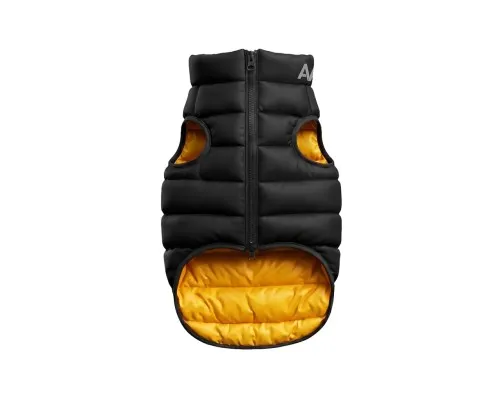 Курточка для тварин Airy Vest двостороння жовто-чорна XS30 (1546)