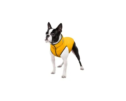 Курточка для тварин Airy Vest двостороння жовто-чорна XS30 (1546)