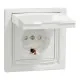 Розетка Schneider Electric ASFORA з кришкою IP44, біла (EPH3100321)