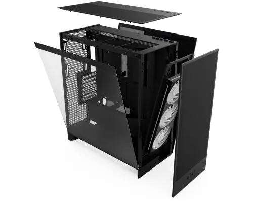Корпус для ПК NZXT H7 Flow RGB All Black (CM-H72FB-R1)