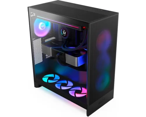 Корпус для ПК NZXT H7 Flow RGB All Black (CM-H72FB-R1)