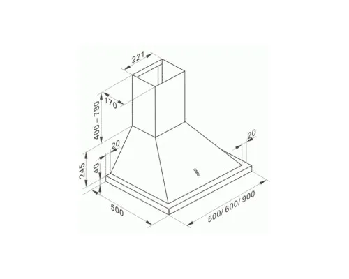 Витяжка кухонна Kaiser A 9416 WBE Eco