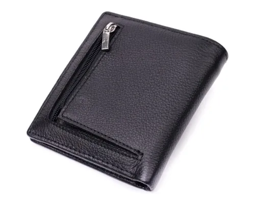 Гаманець ST Leather З натуральної шкіри Чорний (19466)