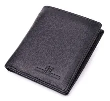 Гаманець ST Leather З натуральної шкіри Чорний (19466)
