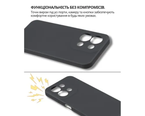 Чохол до мобільного телефона BeCover Silicone Poco C85 4G Black (714675)