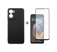 Чохол до мобільного телефона Dengos Motorola G05 Carbon+glass Blue (DG-KM-178)