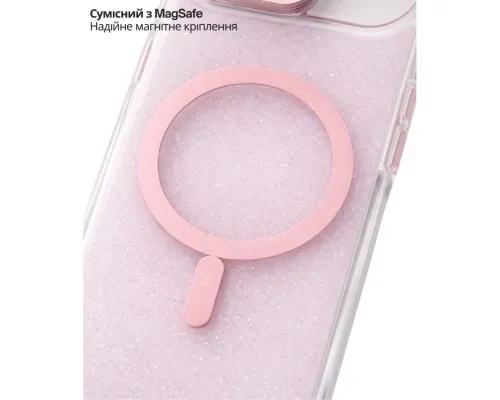 Чохол до мобільного телефона BeCover FIBRA Star Shine MagSafe Apple iPhone 17 Air Light Pink (715421)
