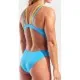 Купальник Arena Swimsuit Tech Multi Solid 008054-820 блакитний, жовтий 44 (3468337740131)
