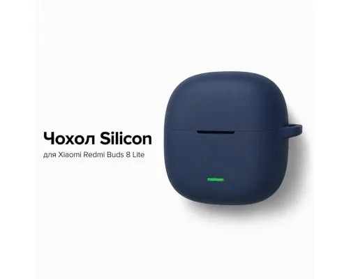 Чохол для навушників BeCover Silicon для Xiaomi Redmi Buds 8 Lite Blue (715905)