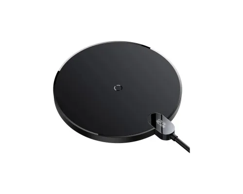 Зарядний пристрій Baseus Wireless Qi 15W + cable USB-C 1.5m (CCED000001)