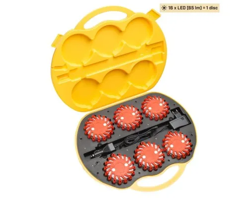 Ліхтар Mactronic Комплект M-Flare (65 Lm) Amber Magnet Synch Recharg 12/220V (PSD0012) (DAS303746)