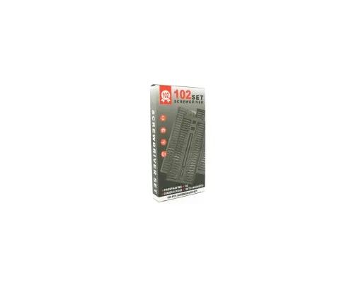 Викрутка Voltronic 102 в 1, тримач 115мм, біти S2, магнітні, алюміній, Box (ZD-972Е)