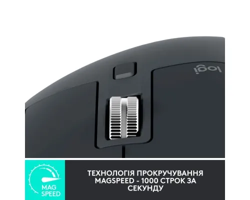 Мишка Logitech MX Master 3S for Business Performance Wireless/Bluetooth Graphite (910-006582)