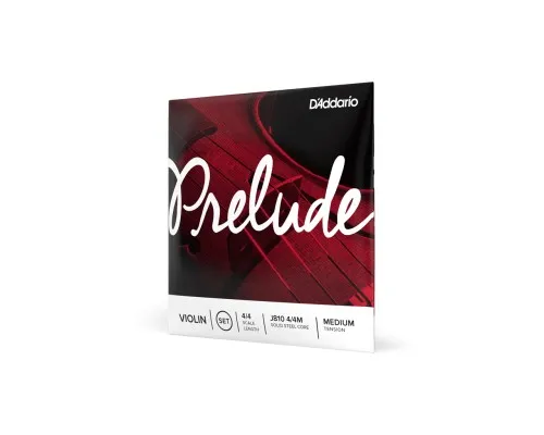 Струни для скрипки D'Addario Prelude Violin String Set 4/4 Scale Medium Tension (J810 4/4M)