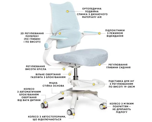 Дитяче крісло Mealux Fantasy Air KBL (Y-608 KBL)