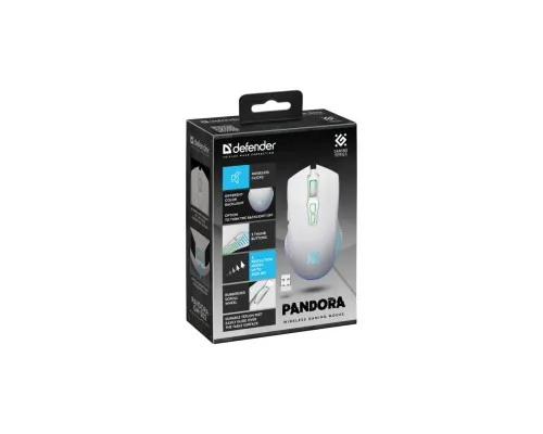 Мишка Defender Pandora GM-502 LED Wireless White (52502)