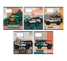 Зошит Yes Off road vehicle А5 60 аркушів клітинка (767401)