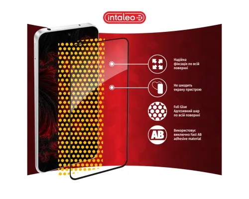Скло захисне Intaleo Full Glue Xiaomi Redmi Note 12R Black (1283126589805)