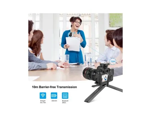 Мікрофон Puluz PULUZ 2 TX + 1 RX Wireless black (PU3154B)