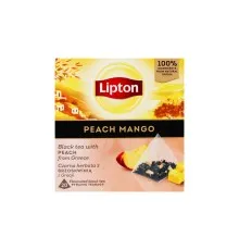 Чай Lipton чорний "Peach mango" 20 пакетиків (5063270110942)