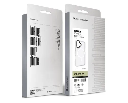 Чохол до мобільного телефона Armorstandart Uniq MagCase Apple iPhone 17 Matte Clear (ARM86264)