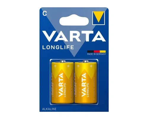 Батарейка Varta C (LR14) Longlife лужна * 2 (04114101422)