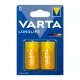 Батарейка Varta C (LR14) Longlife лужна * 2 (04114101422)