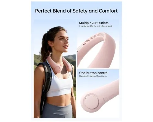 Вентилятор Jisulife Neck Fan Life3 FA14 pink