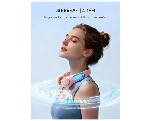 Вентилятор Jisulife Neck Fan Life3 FA14 pink