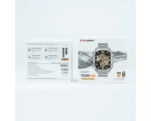 Смарт-годинник KOSPET TANK M4SE SILVER (6978602500638)
